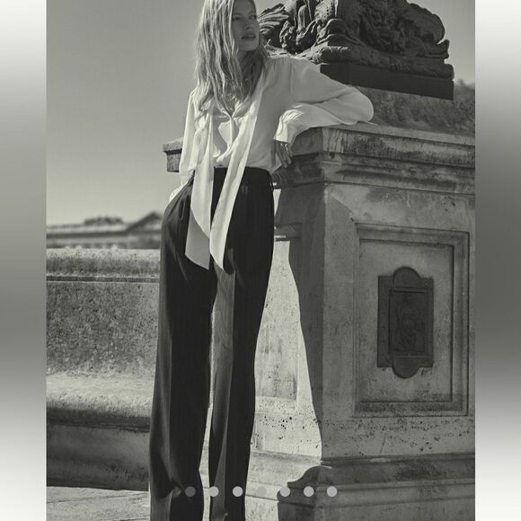 By Anthropologie low rise flare striped pants NWT - Picture 2 of 11